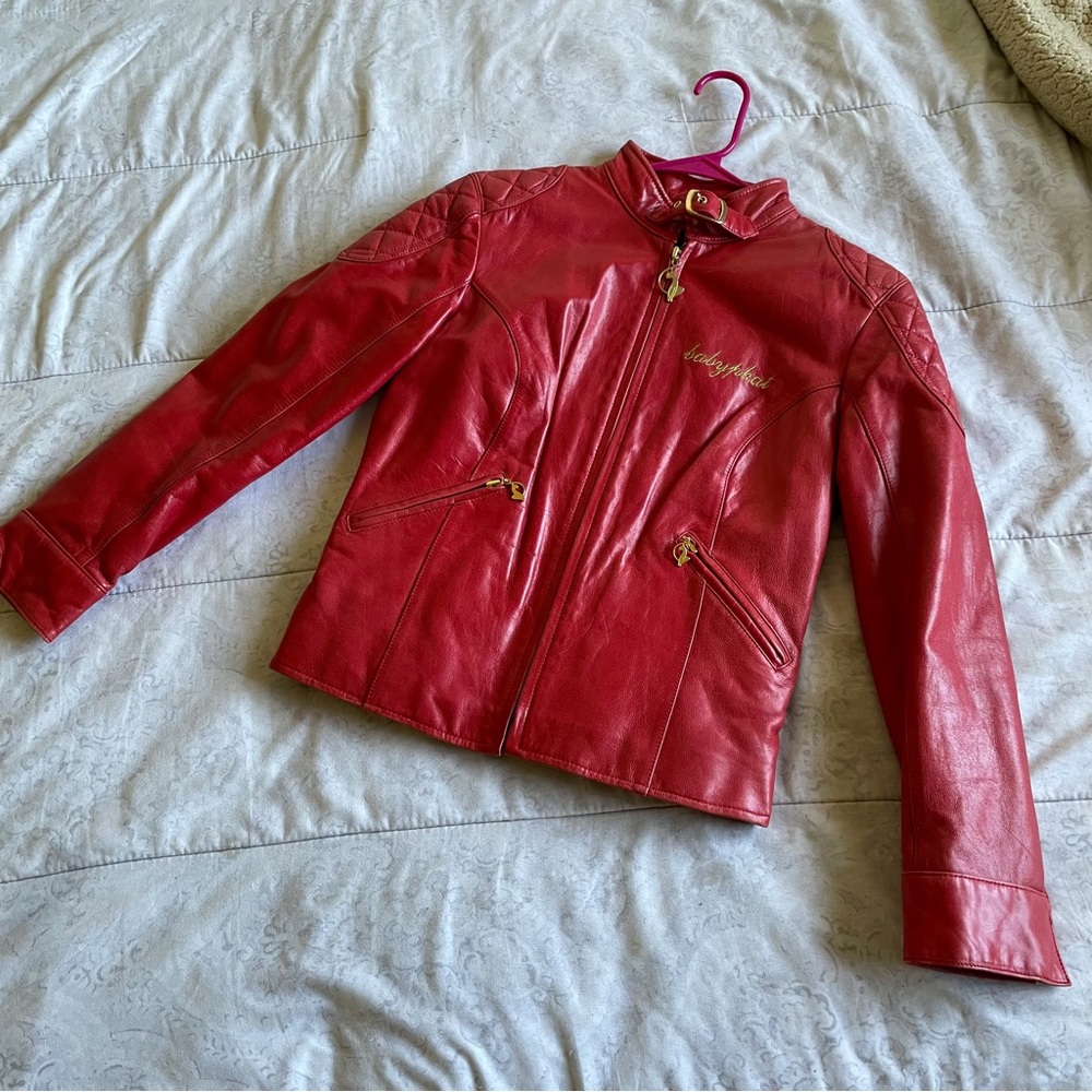 Vintage Y2k Baby Phat Leather Jacket